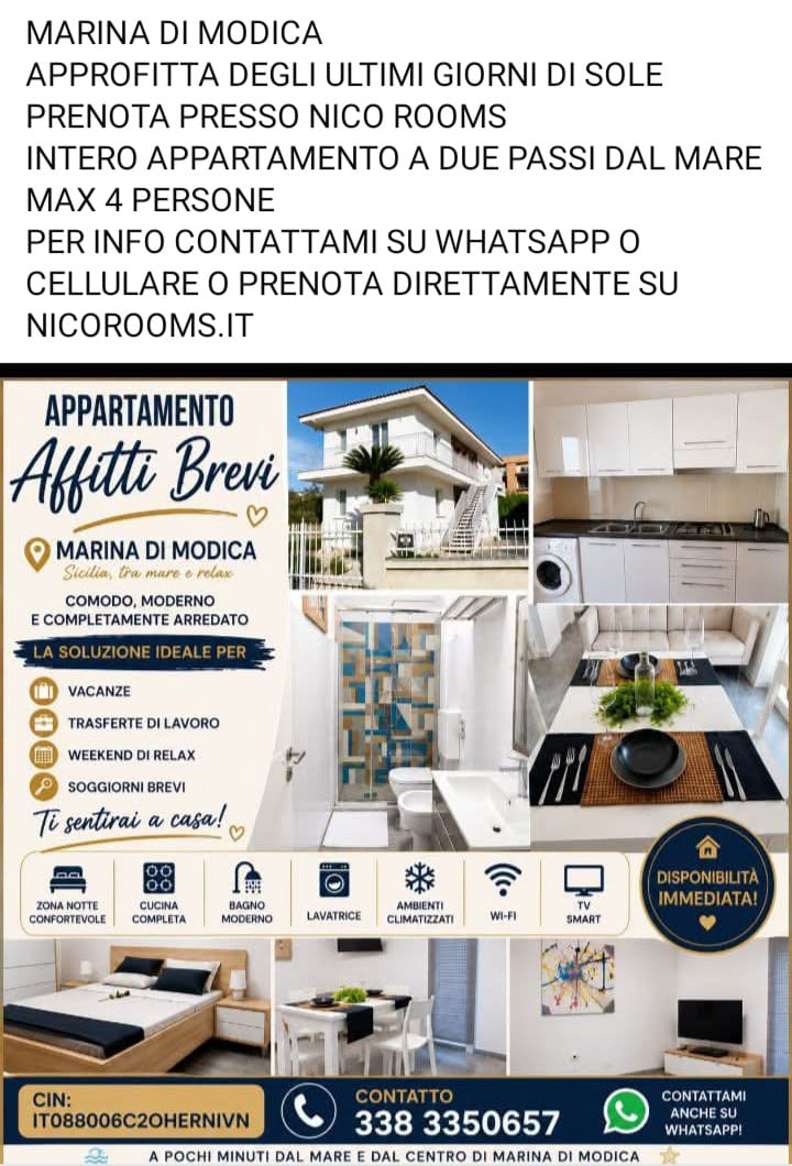 Locandina Ultimi giorni di sole — Nico Rooms Marina di Modica
